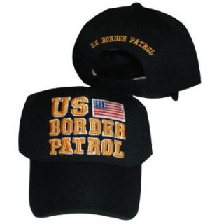 United States Border Patrol With American Flag Black
