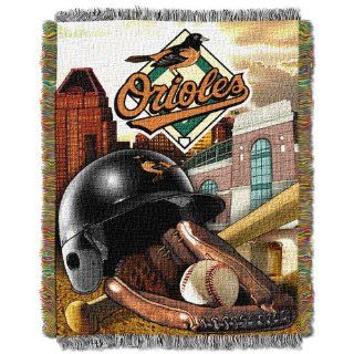 MLB Baltimore Orioles Acrylic Tapestry Throw Blanket