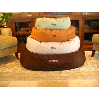 Bagel Donut 40 inch Faux Suede Pet Bed