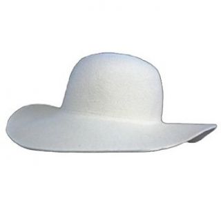 Off White Seamless Wide Brim Floppy Hat Clothing