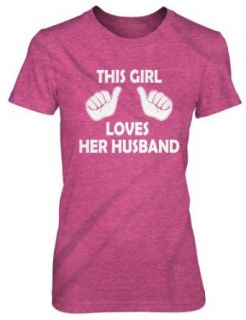 This Girl Loves Her Husband womens funny wedding marriage