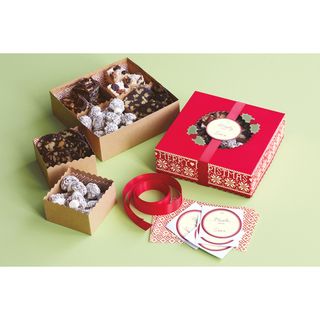 Compartment Treat Boxes 6X6 Makes 6 Cottage Christmas