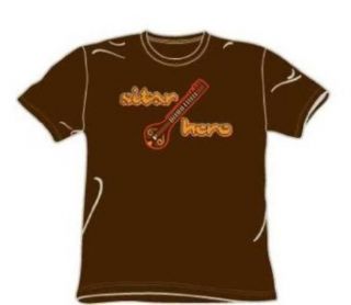 Sitar Hero   Adult Coffee S/S T Shirt For Men Clothing