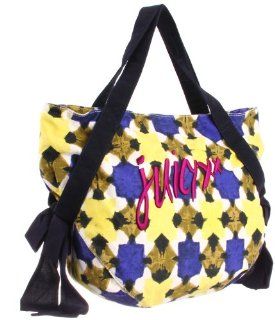 Juicy Couture Ikat Canvas Tote,Cobalt Glow,One Size Shoes