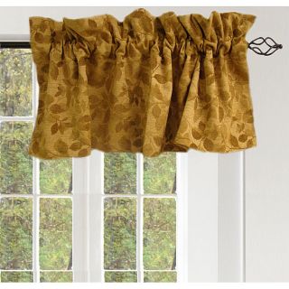Golden Leaves Valance Pair (54 in. x 18 in.)