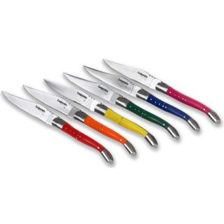 Laguiole Select Multicolor 6 piece Steak Knife Set