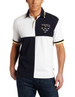 Nautica Mens Sailin Club Pieced Polo Shirt Clothing