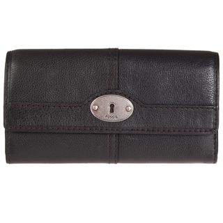 Fossil Womens Vintage Leather Tri fold Wallet