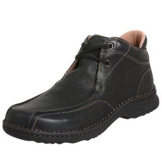 Clarks Mens Francis Boot,Black Leather,8.5 W US Shoes