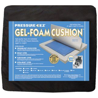 Hudson Pressure Eez Gel foam 20 x 18 x 2 inch Seat Cushions (Pack of 4