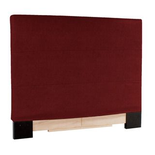 Slip covered King size Red Faux Leather Headboard