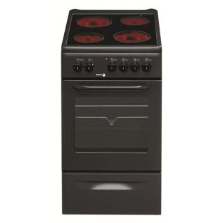 Cuisinière électrique   50 cm   Dessus vitrocéramique   4 foyers