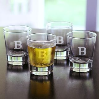 Custom Engraved Double Old fashioned Glasses (Set of 4)