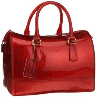 Furla Glitter Candy Bag Jelly Satchel Rosso Red Shoes
