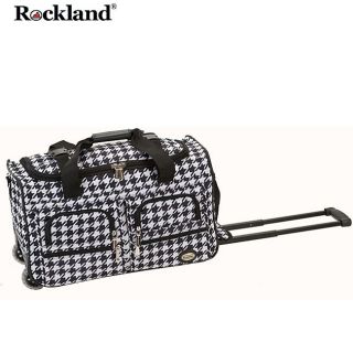 Rockland Kensington 22 inch Carry On Rolling Upright Duffel Bag