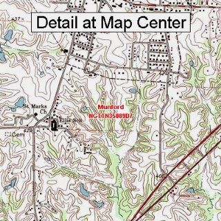 USGS Topographic Quadrangle Map   Munford, Tennessee