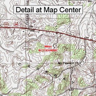 USGS Topographic Quadrangle Map   Milan, Tennessee (Folded