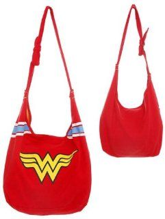 Wonder Woman DC Comics Logo Super Hero Hobo Bag, Red, One