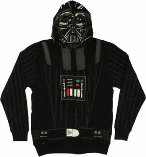 Star Wars Darth Vader Costume Full Zip Hoodie Sweatshirt