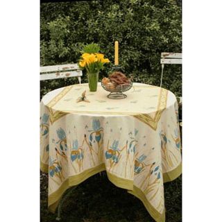 Iris Blue/ Green Tablecloth (59 in. Square)