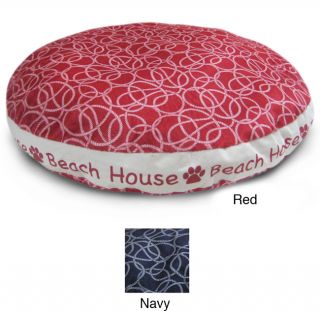 Round 26 inch Rope Beach House Dog Bed