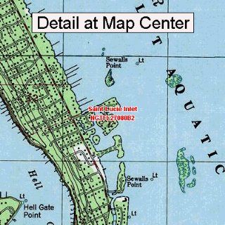 USGS Topographic Quadrangle Map   Saint Lucie Inlet