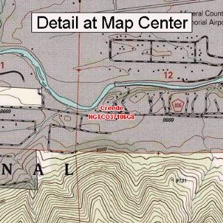 USGS Topographic Quadrangle Map   Creede, Colorado (Folded