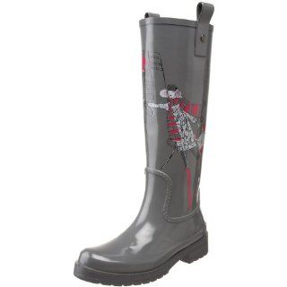 Niagara Rain Boot, Medium Grey Rubber w/Raingirl Print, 10 M US Shoes
