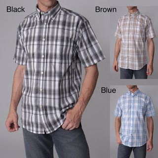 Gioberti by Boston Traveler Mens Checkered Short sleeve Shirt