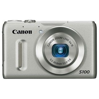 Canon PowerShot S100 12.1MP Silver Digital Camera