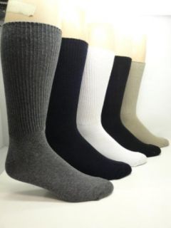 Cotton Non elastic Socks (2 Pairs) (Black), Shoes size 8 12 Clothing