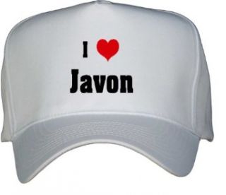 I Love/Heart Javon White Hat / Baseball Cap Clothing