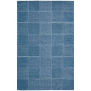 Hand tufted Westport Blue Wool Rug (8 x 106)