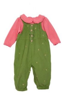NWT BT Kids Baby Girl 2 pc cord overalls set 6 9 months