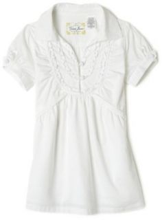 Guess Girls 7 16 Ruffle Front Shirt,White,XL(16) Clothing