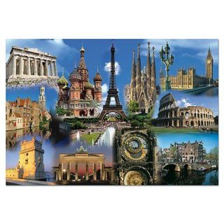 2000 pièces   Collage dEuropeTaille du puzzle assemblé  96 x 68 cm