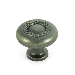 Stone Mill Rope Design Weathered Nickel Cabinet Knobs (Pack of 5