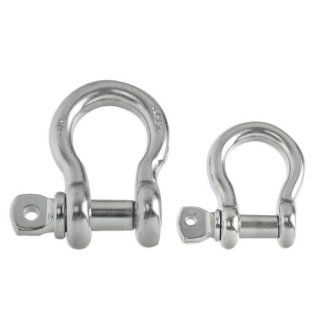 Stainless Steel Screw Pin Anchor Shackle   Choose 3/16 or