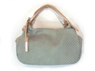 NICOLI Salvia Green Tan Designer Italian Leather Handbag