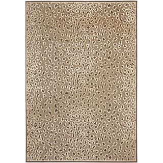 Paradise Leopard Light Brown Viscose Rug (8 x 11 2)