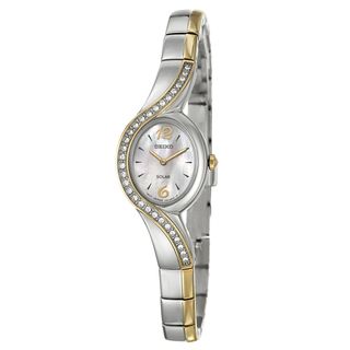Seiko Womens Yellow gold Plated Steel Solar Watch
