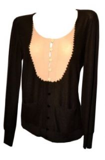 Sonia Rykiel Womens Sweaters Black Cashmere Cardigan