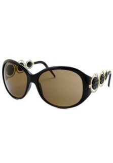 Blenda Fashion Sunglasses Black Gold/Brown Clothing