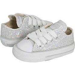 Converse Kids All Star Sparkle Ox (Infant/Toddler) Silver Athletic