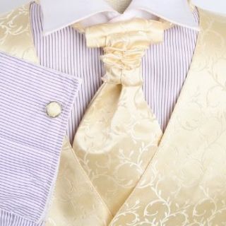 Beige Patterned Formal Vest for Men Good Mens Gift Idea
