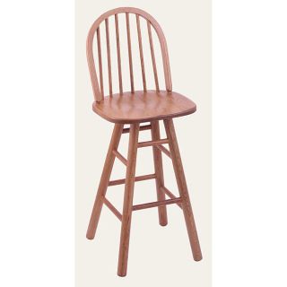 York High Spindle Back 30 inch Counter Swivel Stool with Medium Oak