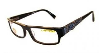 Ed Hardy EHO701 BLACK BLACK Designer Unisex Eyeglasses