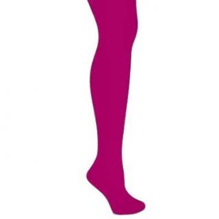 Opaque Hot Pink Stretchy Leotard Leggings Tights Clothing
