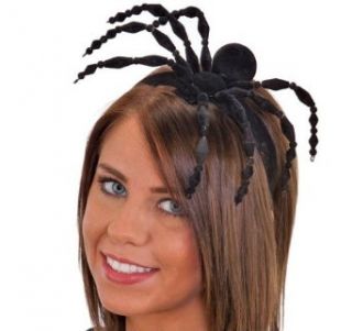 Flocked and Beaded Spider Headband Clothing