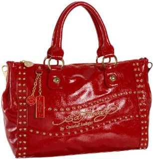 Ed Hardy Allison Satchel,Red,one size Shoes